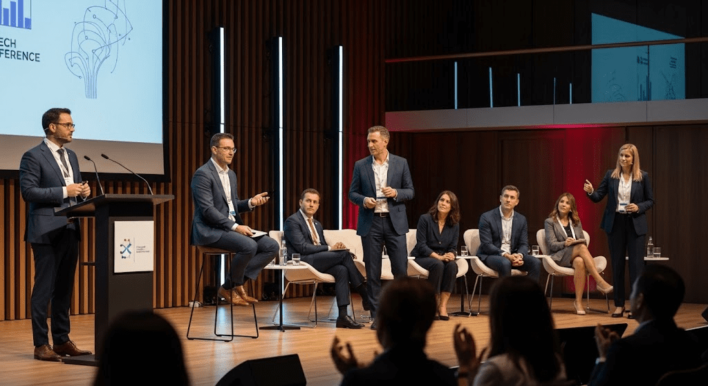 Group of Speakers at a Conference